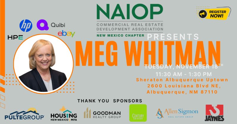 November 18th - National Guest Speaker- Meg Whitman