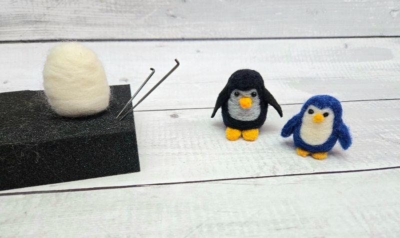 Make Your Own Needle Felted Penguin