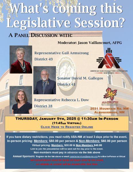 What's Coming This Legislative Session- A Panel Discussion