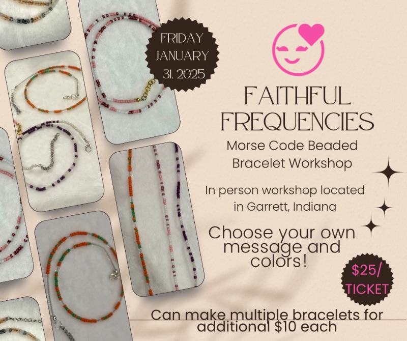 Faithful Frequencies: Morse Code Bracelets Workshop