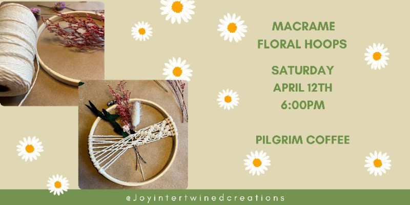 Macrame Floral Hoops
