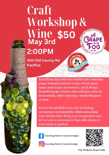 Upcycled Bottle Art & Wine