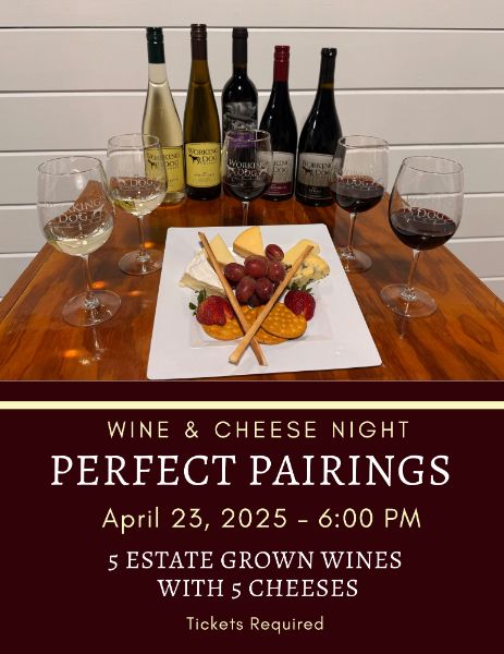 Wine & Cheese Pairing at Working Dog Winery