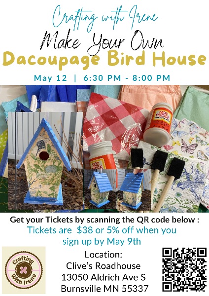 Decoupage Bird House