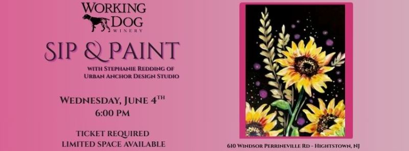 June - Sip and Paint at Working Dog Winery