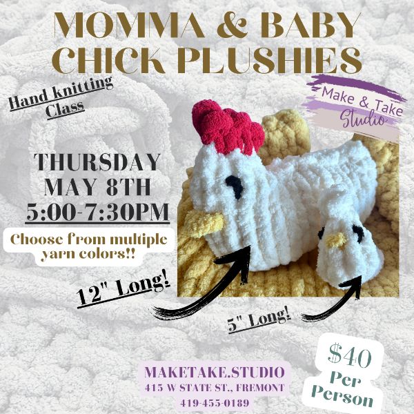 Momma & Baby Chick Handknitting Class