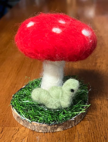 Needle Felted Mushroom @ O'Niell's