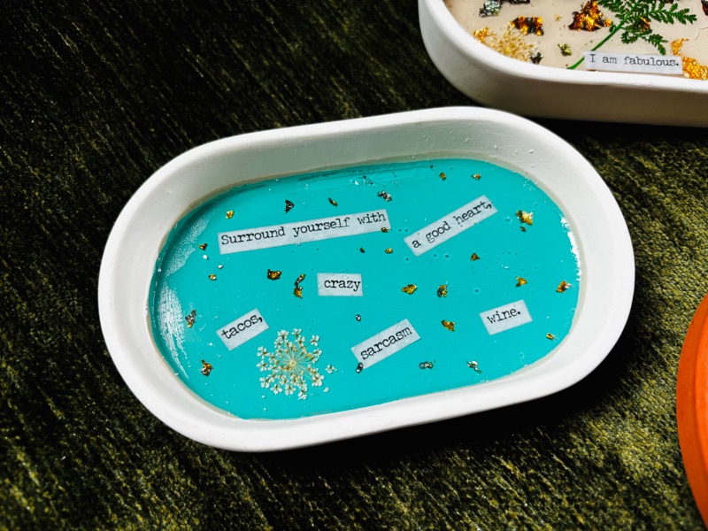 Make your own custom resin trinket dish