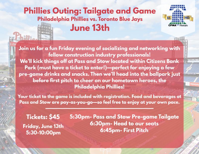 Phillies Outing: Tailgate and Game - Phillies vs. Jays