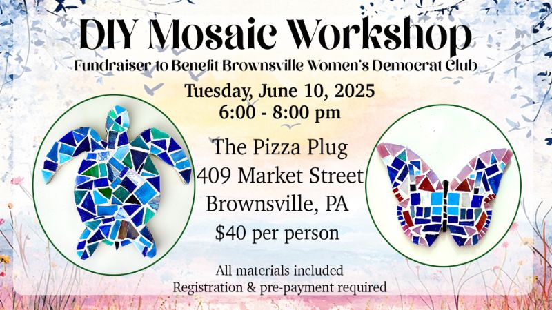 DIY Mosaic Workshop Fundraiser @ The Pizza Plug