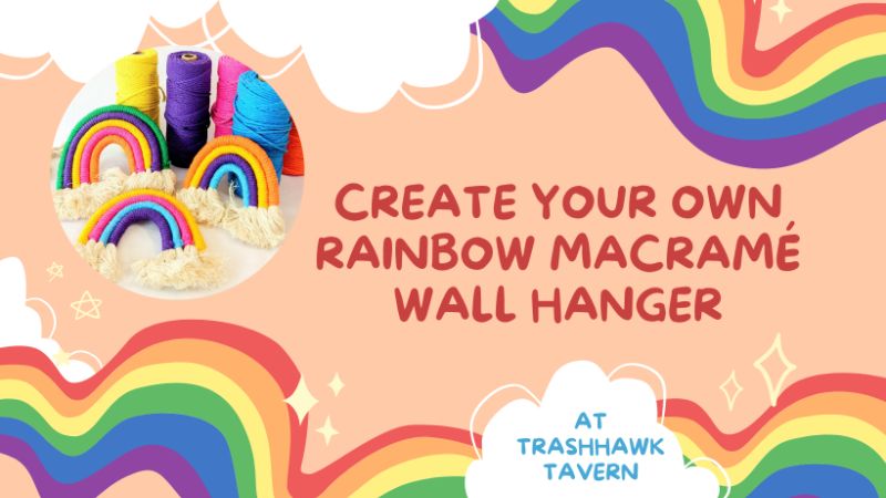 Create Your Own Macramé Rainbow Wall Hanger