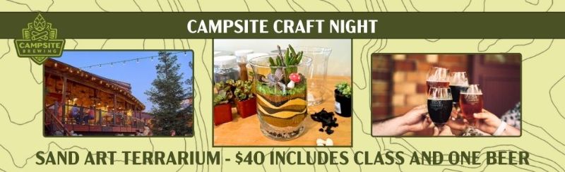 Campsite Craft Night - Sand Art Terrarium