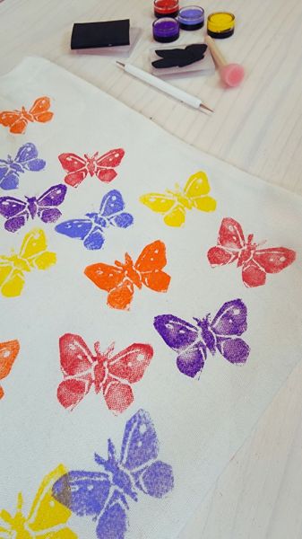 Make Your Own Block Print Tote Bags