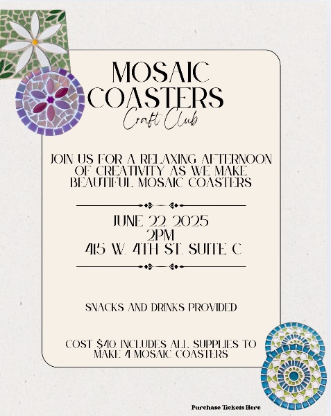 Mosaic Coasters Workshop