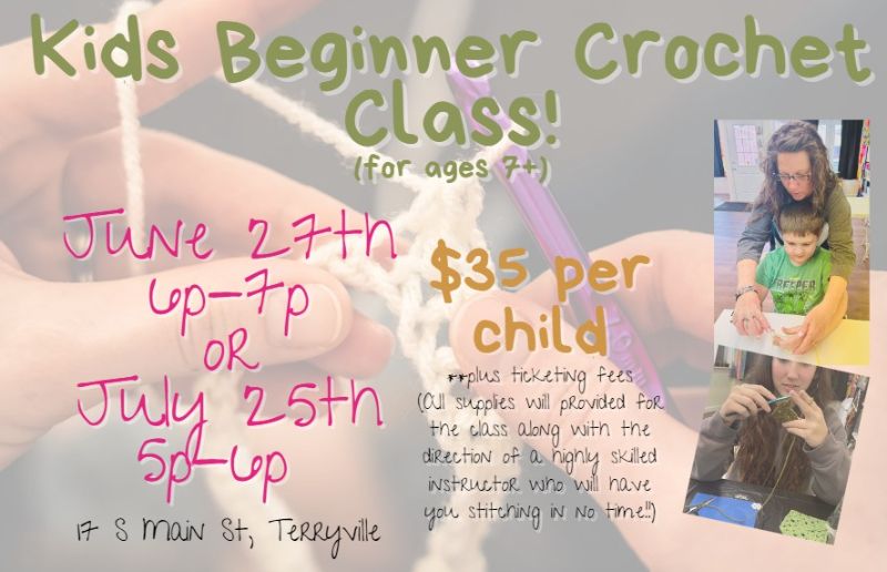 Kids Beginner Crochet Class (ages 7+)