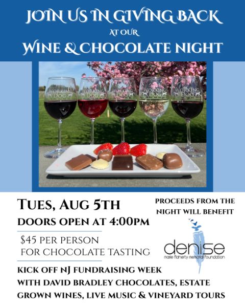 Wine & Chocolate Pairing - Denise Memorial Foundation