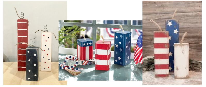 Make Wooden Firecracker Decorations at New Haven Pizza Place