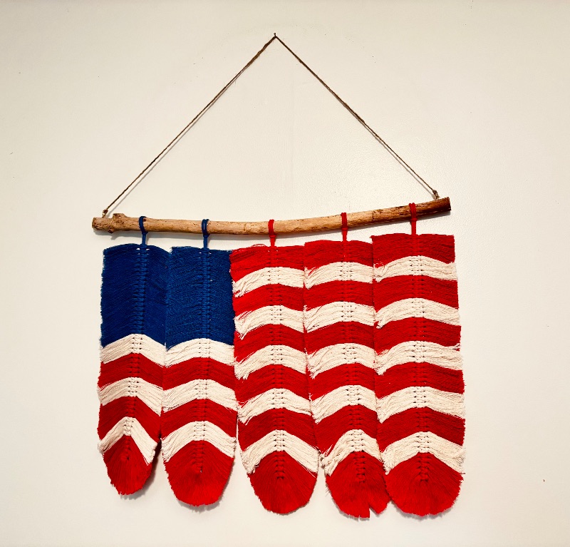 Macrame American Flag Craft Night