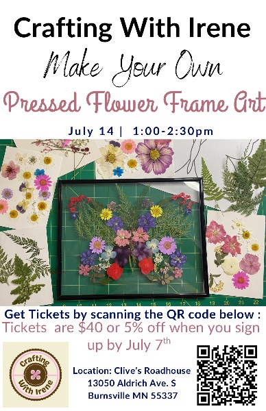 Pressed Flower Frame Art