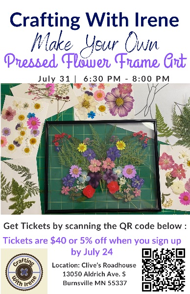 Pressed Flower Frame Art