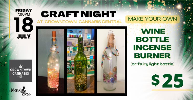 Incense Burner Craft Night at Crowntown Cannabis Central