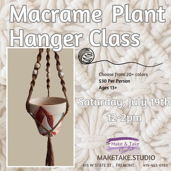 Macrame Plant Hanger Class