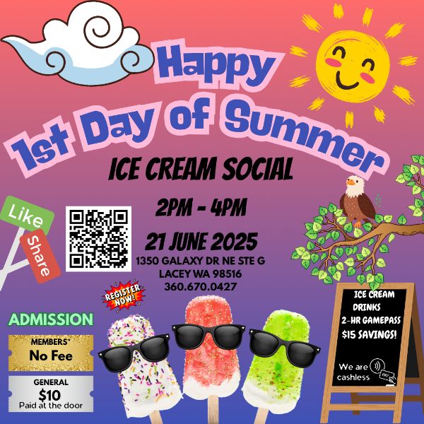 1st Day of Summer Ice cream Social($10 non-member, Members: Free)