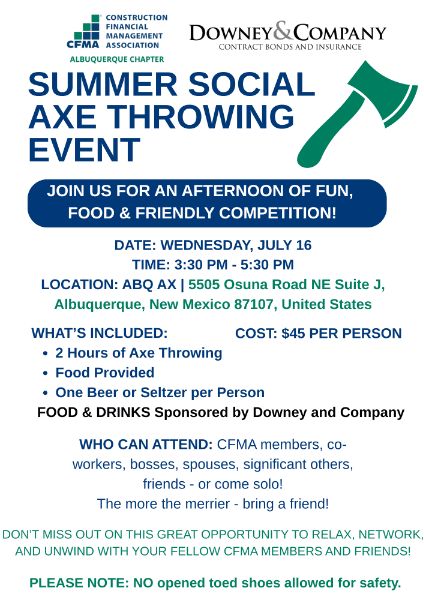 Summer Social Axe Throwing Event