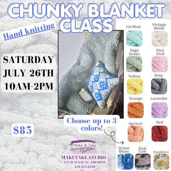 Chunky Throw Blanket Class- Beginner