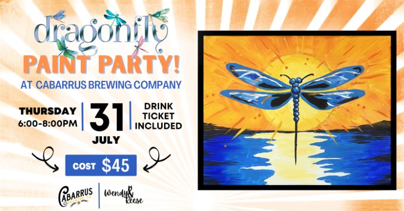 Dragonfly Paint Party at Cabarrus Brewing Company
