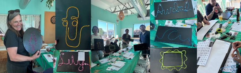 Make Your Own "Neon" Sign @ East Brother Beer Co in Richmond 8/6