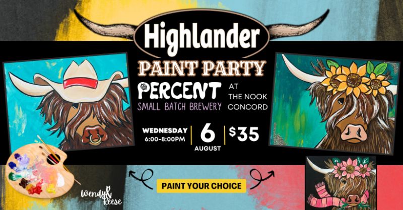 Highlander Paint Party at Percent - The Nook Concord