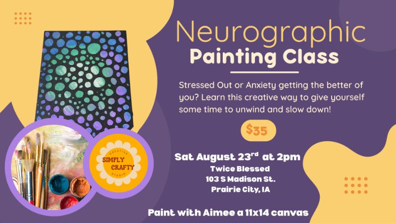 8/23 Neurographic Painting at Twice Blessed with Aimee