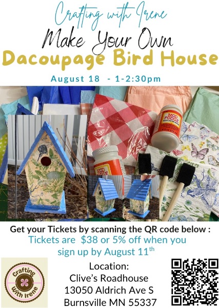 Decoupage Bird House