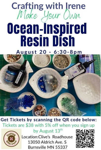 Ocean-inspired Resin Dish