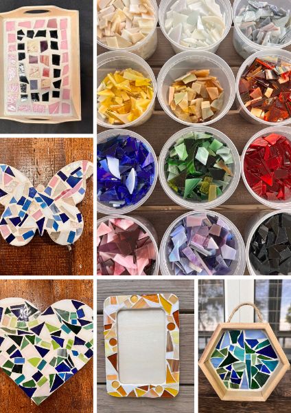 Mosaic class at Barrels and Boards