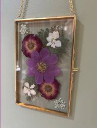 Pressed Flower Suncatcher!