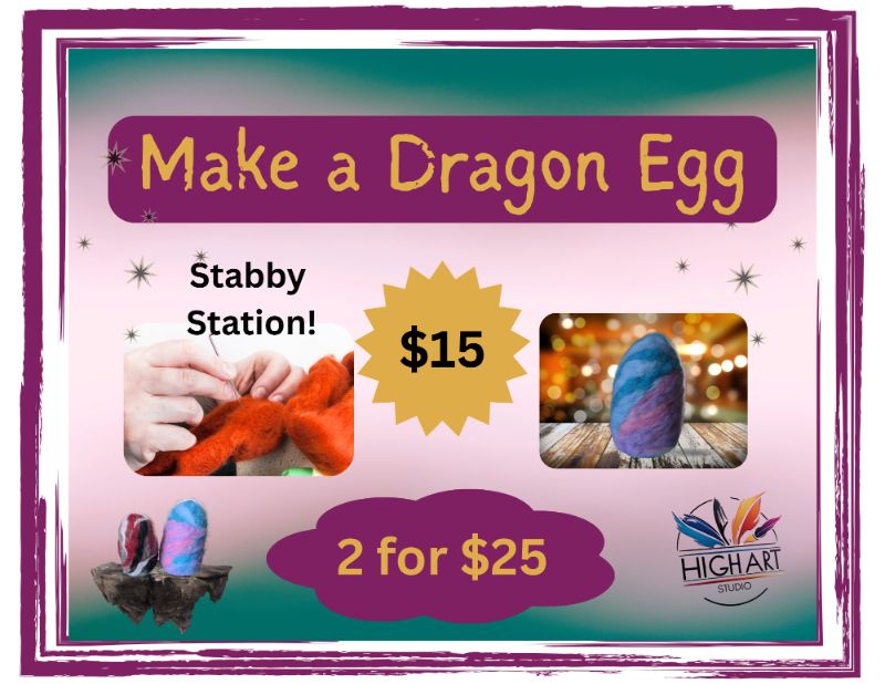 Dreki Soul DIY Felted Dragon Eggs Craft Market