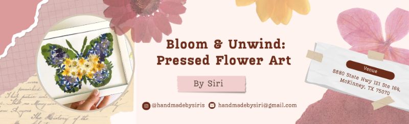 Bloom & Unwind: Pressed Flower Art with Coffee & Community
