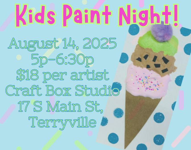 Kids Paint Night- Puffy Ice Cream!