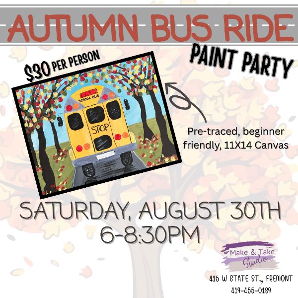 Autumn Bus Ride Paint Party