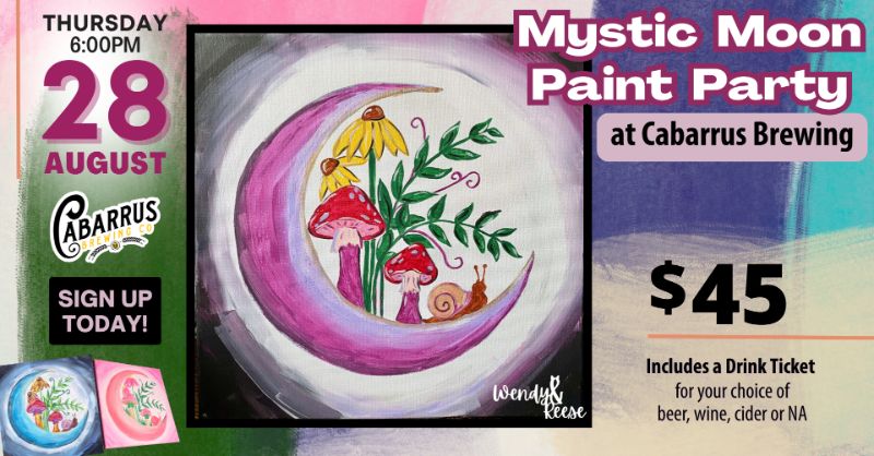 Mystic Moon Paint Party at Cabarrus Brewing Company
