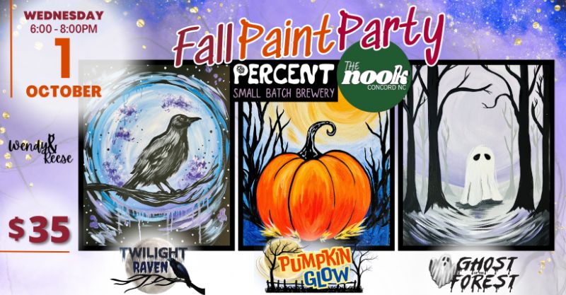 Fall Paint Party at Percent - The Nook Concord Fall Paint Party at Percent - The Nook Concord