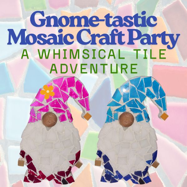 Gnome-tastic Mosaic Party! A Whimsical Tile Adventure!