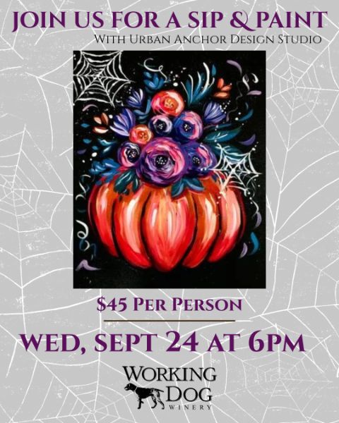 Sept - Sip and Paint at Working Dog Winery