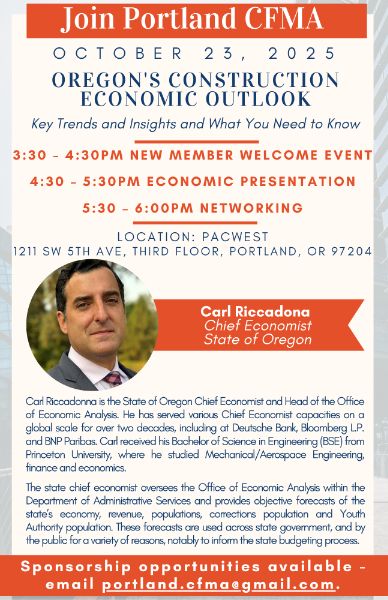 Oregon's Construction Economic Outlook & New Member Welcome Event