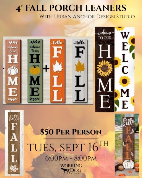 Fall Porch Leaners Workshop