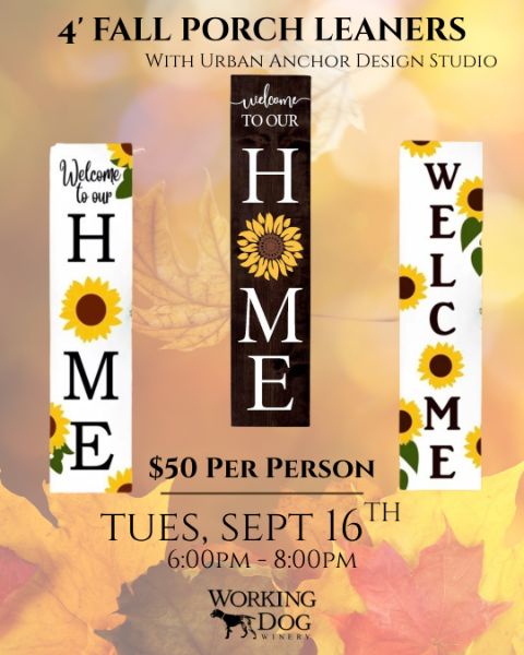 Fall Porch Leaners Workshop