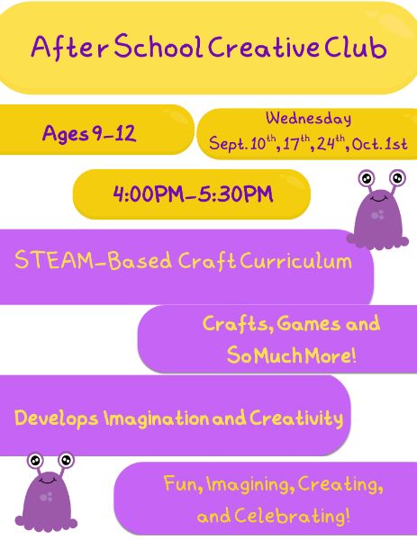 After School Creative Club Ages 9-12