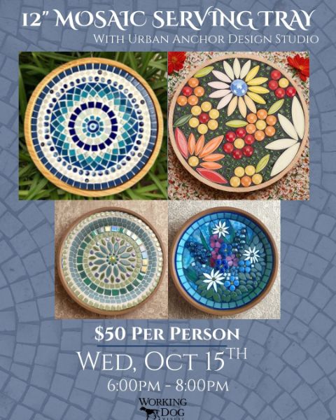 Mosaic Serving Tray Workshop